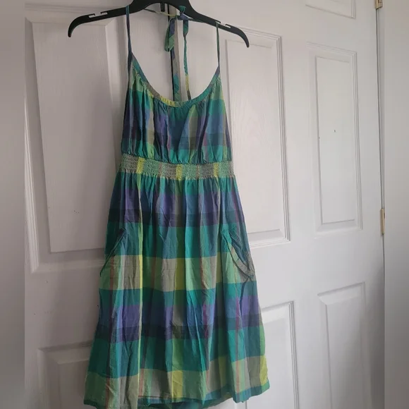 Old Navy | Dresses | Old Navy Xl Gingham Halter Sundress | Poshmark